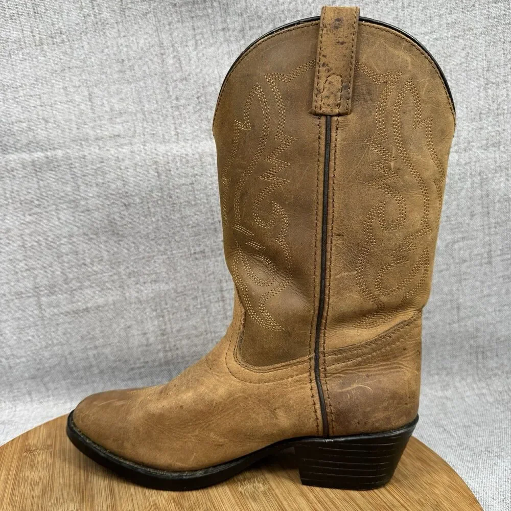 Smoky Mountain Cowboy Boots Size 4 D Leather Western